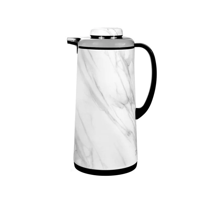 1.3L Double Wall Vacuum Flask Marble Designed - Heat Insulated Thermos for Long Hour Heat/Cold Retention | Comfortable Handle | Ideal for Hot Water, Tea, Beverage - Image 2