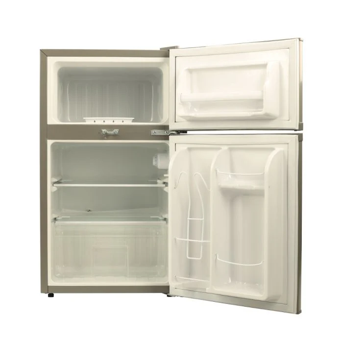 Geepas 125 L Double Door Defrost Refrigerator- GRF1259GPE| Rapid Cooling, Tropic Type And CFC-Free| Tempered Glass Shelves, Extra Space And Long Lasting Freshness - Image 2