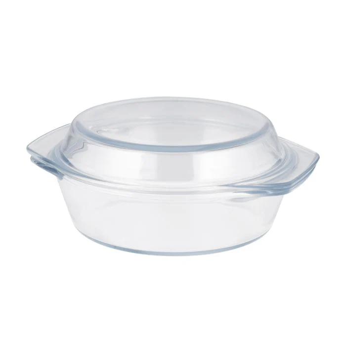 3Pcs Glass Casserole Set, Borosilicate Glass, RF10270 | High Thermal Shock-Resistant Container | Casserole with Lid | Microwave, Electric Oven, Freezer and Dishwasher Safe - Image 4