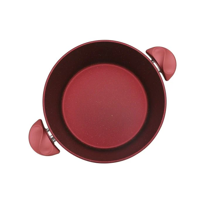 Aluminium Casserole With Durable Granite Coating, RF10256 | 5 Layer Durable Construction | Stay Cool, Bakelite Handles & Knob | PTFE Free, PFOA Free Non-Stick Casserole - Image 3