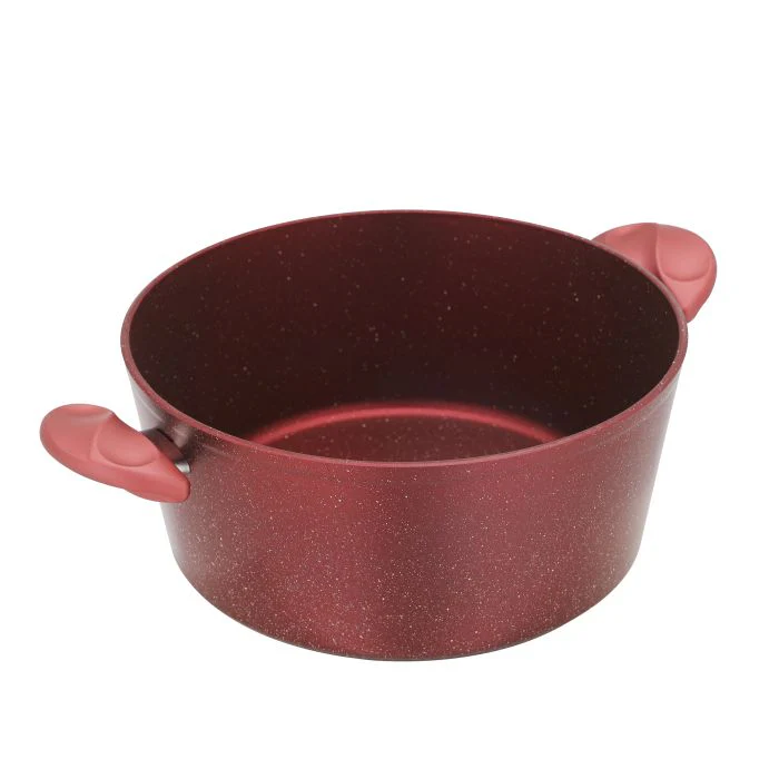 Aluminium Casserole With Durable Granite Coating, RF10256 | 5 Layer Durable Construction | Stay Cool, Bakelite Handles & Knob | PTFE Free, PFOA Free Non-Stick Casserole - Image 4