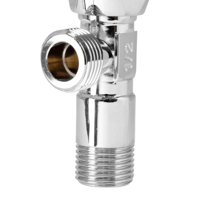 Angle Valve, Quality Solid Metal Construction, GSW61113 - Solid Knob, Durable High Quality Ceramic Cartridge,1 Year Warranty, Single Lever Mixer, G1/2-Connection, Chrome Plated, Non-Ferritic - Image 3