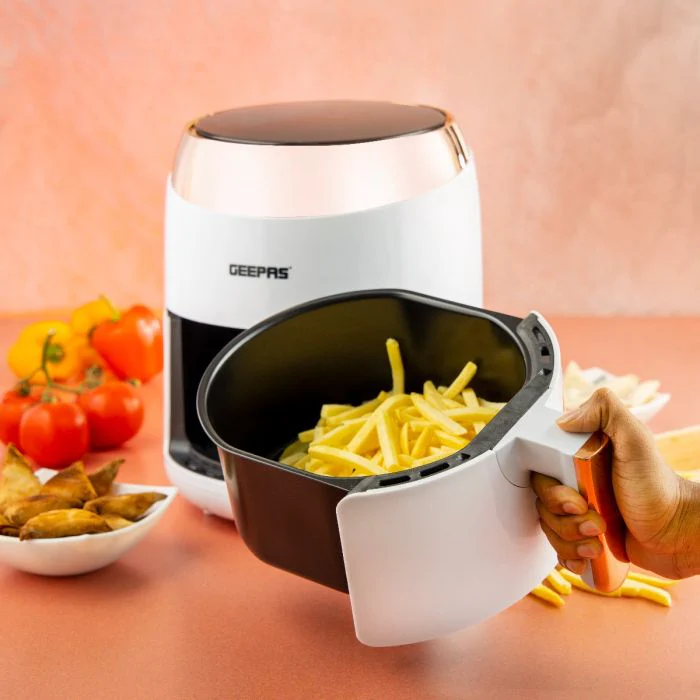 Geepas GAF37522 Digital Air Fryer With 3.5L Capacity, 1400W | Hot Air Circulation Technology |Oil Free Cooking  | Non-Stick Basket, Overheat Protection | 2 Years Warranty - Image 5