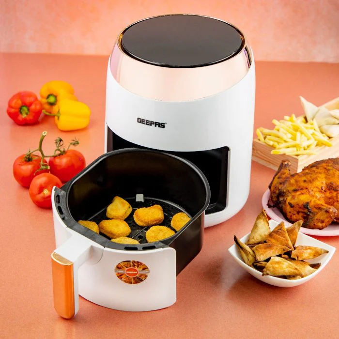 Geepas GAF37522 Digital Air Fryer With 3.5L Capacity, 1400W | Hot Air Circulation Technology |Oil Free Cooking  | Non-Stick Basket, Overheat Protection | 2 Years Warranty - Image 6