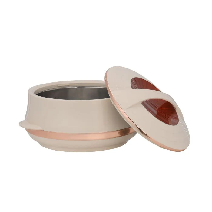 Elite Gold Insulated Casserole, Firm Twist Lock, RF11146 | Strong Handles | 2500ml Double Wall Insulated Serving Pot, Chapati Storage Box, Roti Serving Pot, Chapati Dabba - Image 5