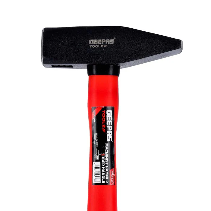 Fiber Handle Machinist hammer, Durable Sledge hammer GT59249 - Lightweight Rubber Padded Handle with Fiberglass Core, Weighs 1000GM - Image 5