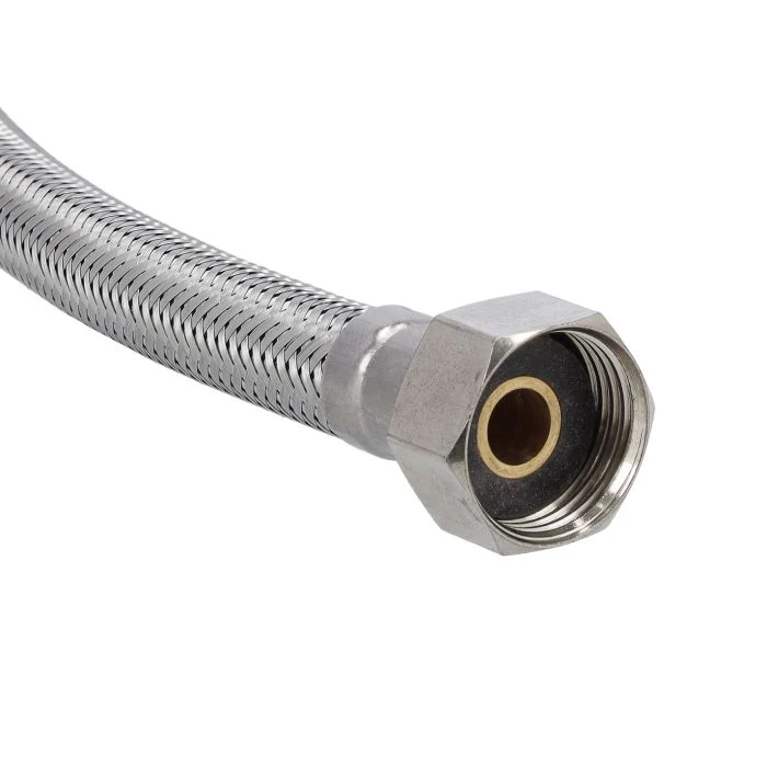 Flexi Hose, 90cm, Stainless Steel Hose, GSW61112 | 70 Degree Celsius Temperature Tolerance | 20 Bar Pressure Tolerance | Ideal For Hot & Cold Water - Image 2