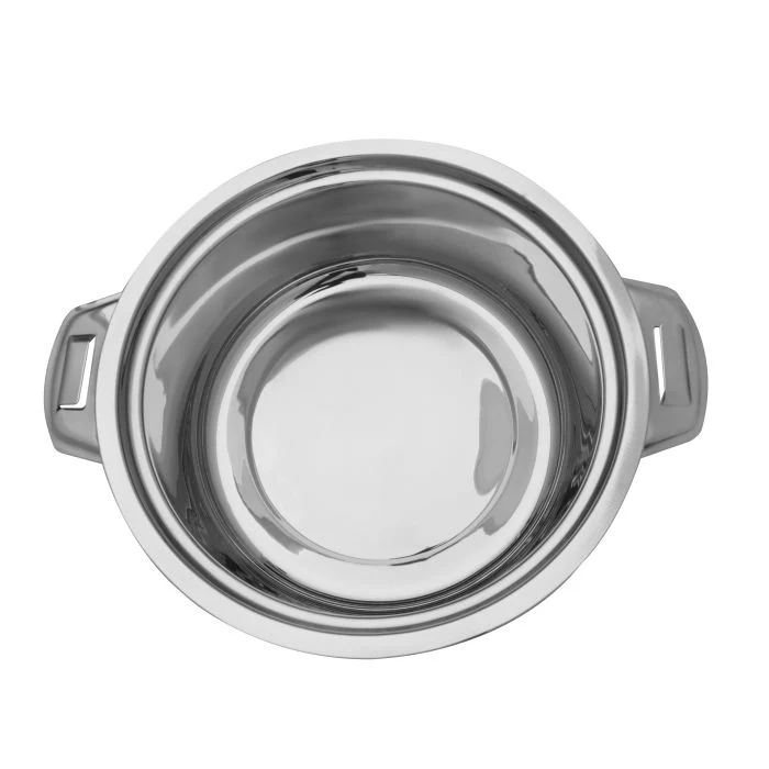 Galaxy Double Wall Stainless Steel Hot Pot, 2500ml, RF10542 | Firm Twist Lock | Strong Handles with Heavy-Duty Rivets | Steel Serving Pot, Chapati Storage Box, Roti Serving Pot - Image 3