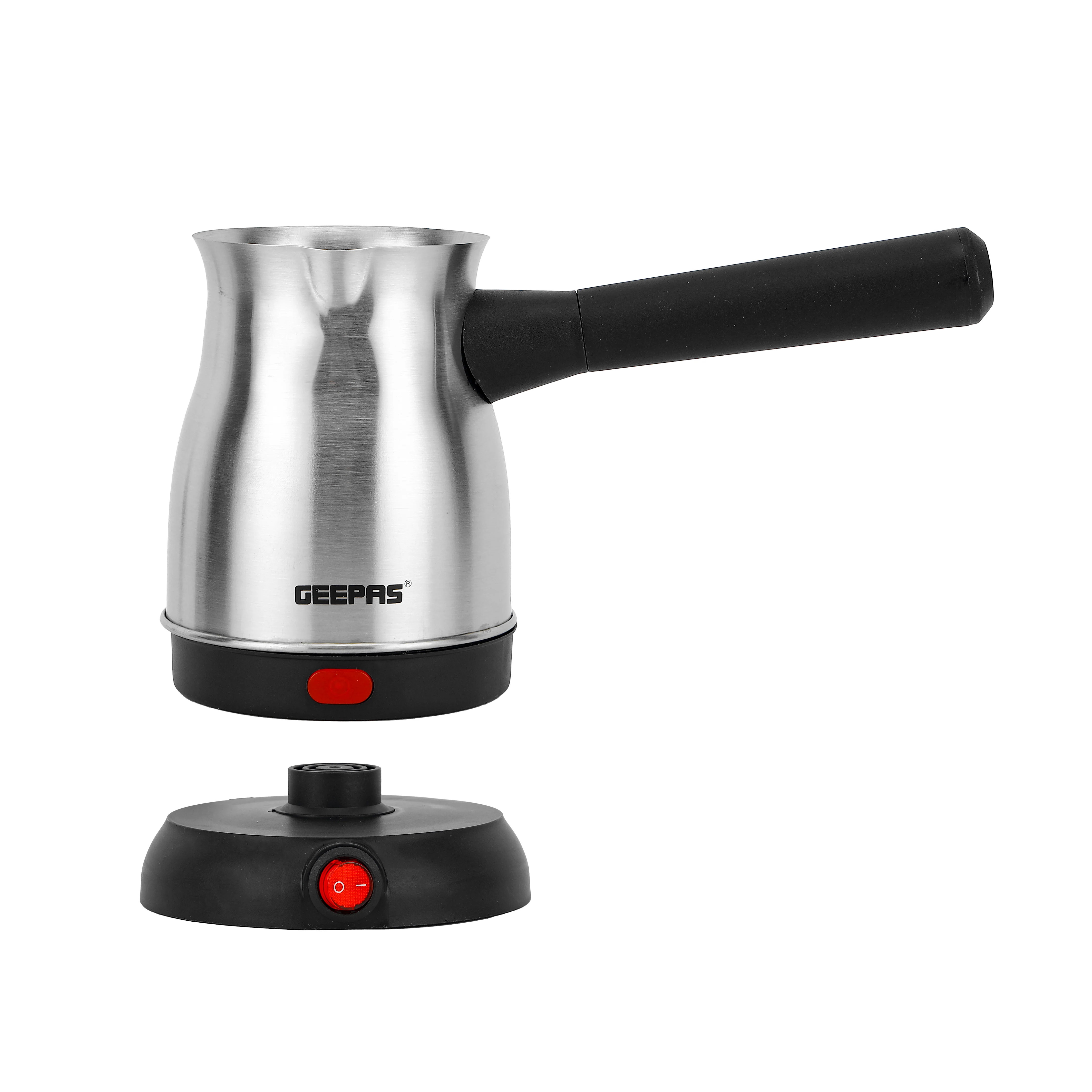 Geepas Electric Turkish Coffee Maker GK38050 - 0.8L| Stainless Steel | 800W| 360° Rotation | Non-Automatic Cut-Off| Perfect for Boiling Water, Milk Etc|2 Years Warranty - Image 4