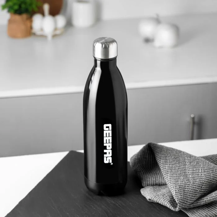 Geepas 1.0 L Stainless Steel Vacuum Flask- GVF27021| Double Wall Insulation for Hot and Cold Beverages| Comfortable to Hold and Easy to Carry| Suitable for Indoor and Outdoor Use| 2 Years Warranty, White - Image 2