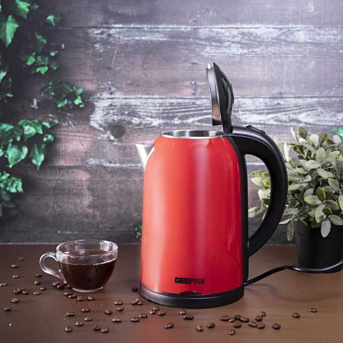 Geepas 1.7L Double Layer Electric Kettle GK38013 | Cool Touch Exterior |Fast Boiling | Stainless Steel Interior |Auto Shut-Off|  Energy Efficient|  2 Years Warranty - Image 3