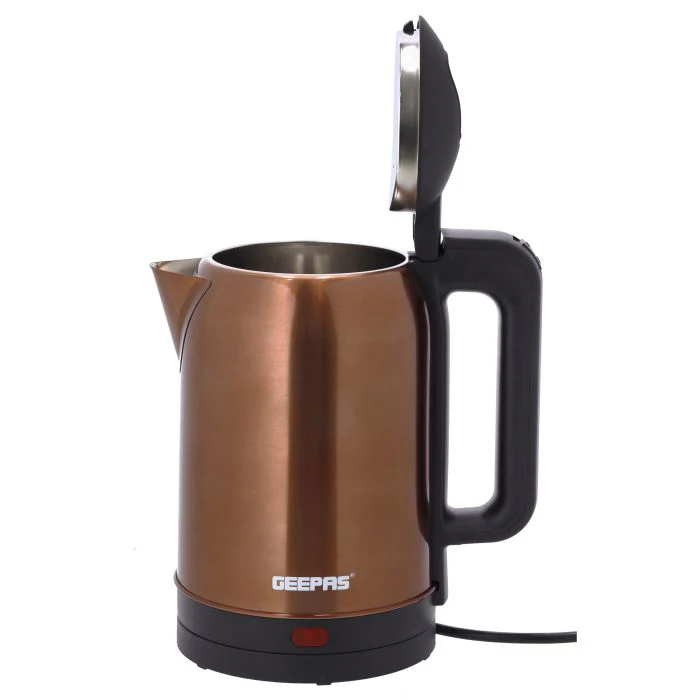 Geepas 1.8 L Stainless Steel Electric Kettle- GK38053| 360-Degrees Rotation, Boil Dry Protection and Automatic Cut-Off| Perfect for Boiling Water, Milk, Tea| 1500 W, Copper Color - Image 2