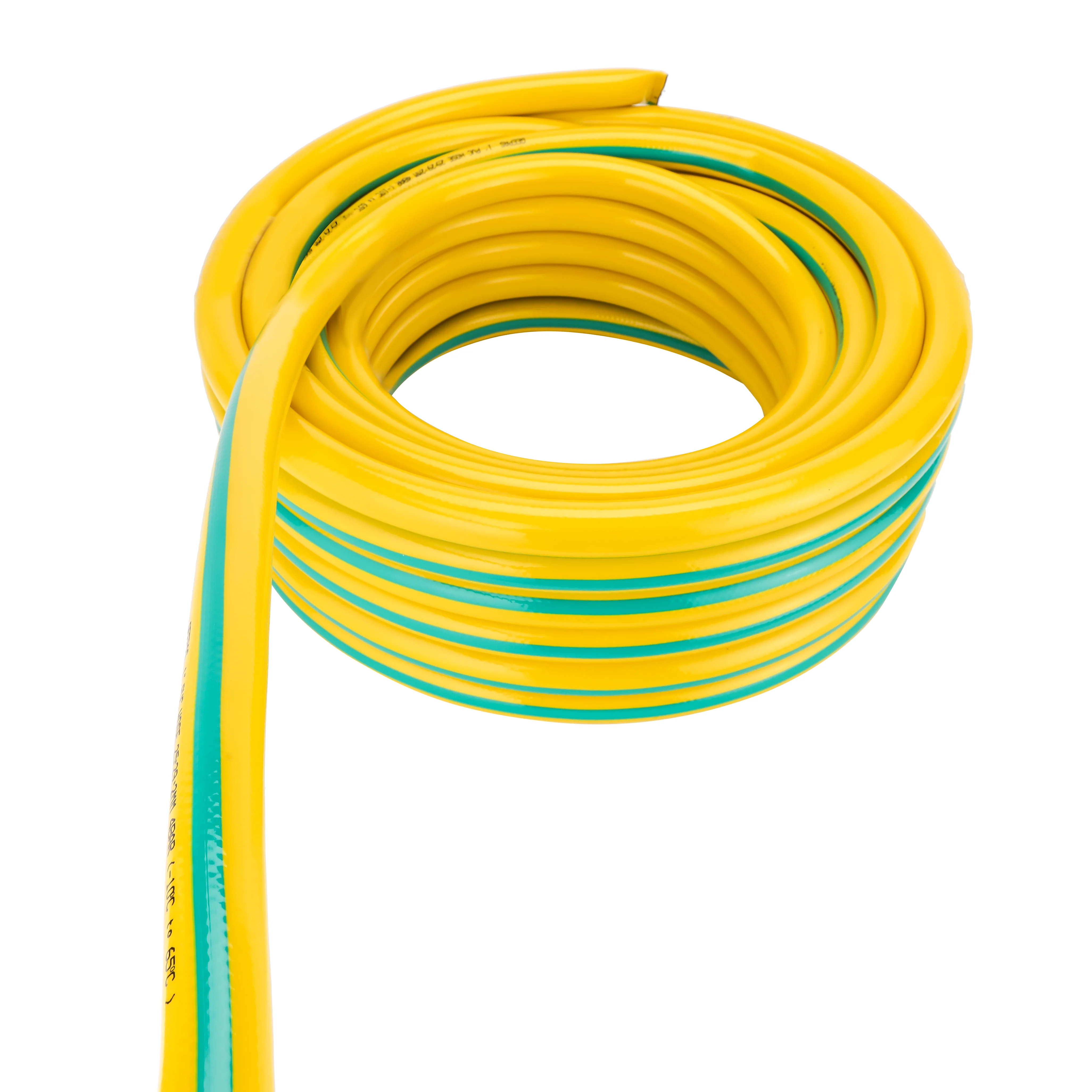 Geepas 1" PVC Hose- GWH61157 | 25M, 3-Layer Flexible Design | For Water Supply, Gardening, Cleaning | 4 Bar Pressure, Heat Resistant -10°C to 65°C | Yellow/Green. - Image 3