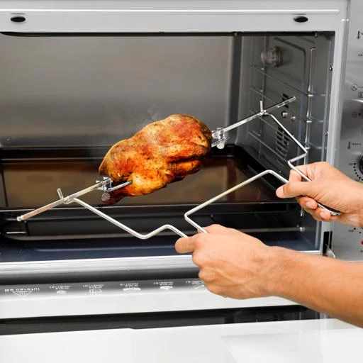 Geepas 120L Multi-Function Oven GO34057 | 2800W Power | Rotisserie & Convection Function| 120 Minutes Timer| 7 Heating Stages| Stainless Steel Design| 2 Years Warranty - Image 4