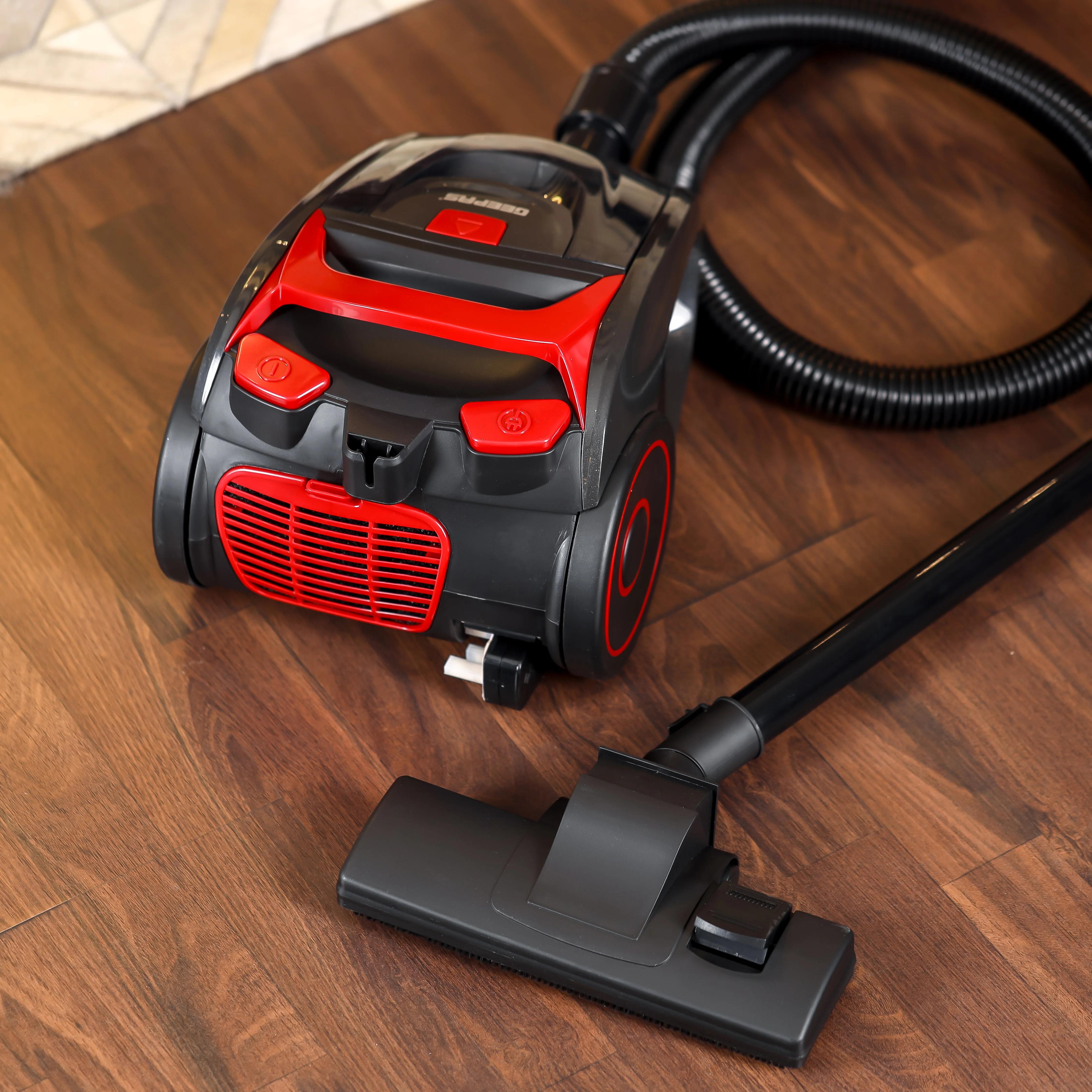 Geepas 1400W Cyclonic Vacuum Cleaner GVC19024 | 1.5L Dust Bag | Low Noise | Auto Cord Rewind | Flexible Hose | Floor Brush | Anti-Rust Body | 2Y Warranty - Image 2