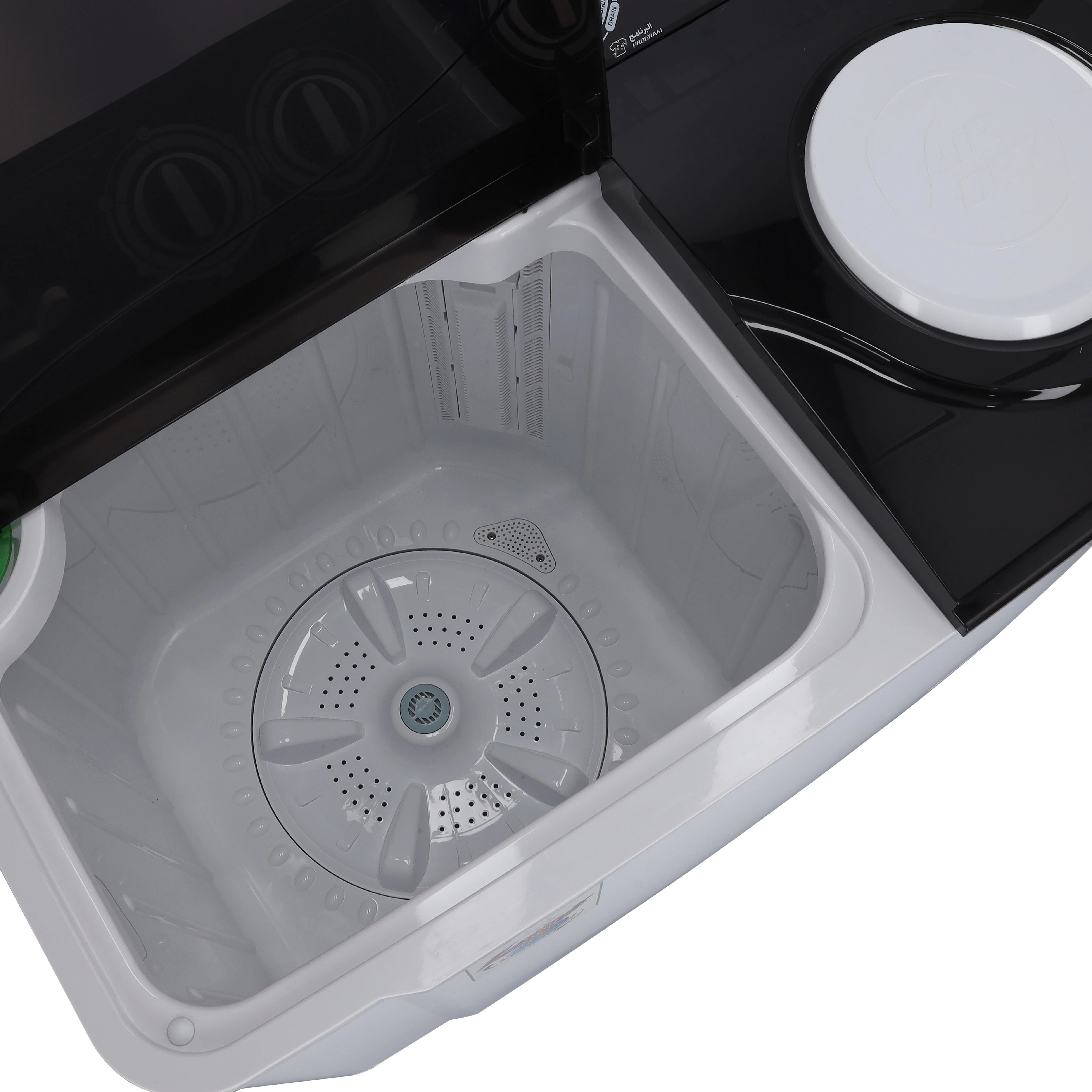 Geepas GSWM18012 Twin Tub Semi Automatic Washing Machine | 15Kg Capacity | Air Dry Function| Bubble Marker Wash | Dual Water Inlet | 700W Power & 220-240V Operation - Image 5