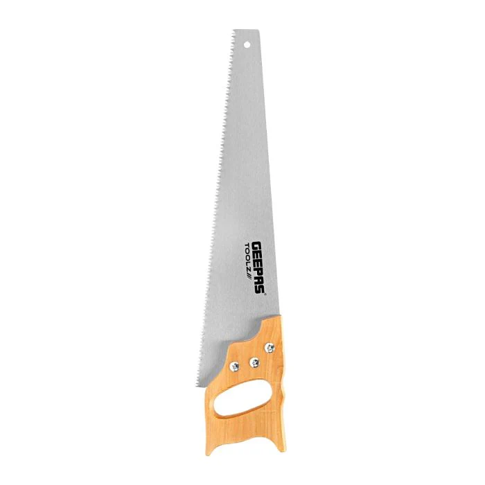 Geepas 16" Hand Saw - Universal-Cut Soft-Grip with Wooden Handle | Heavy Duty Sawing, Trimming, Gardening, Wood Cutting, Plastic, Made of Carbon Steel | Ideal for Carpenters, gardeners, & framers - Image 3