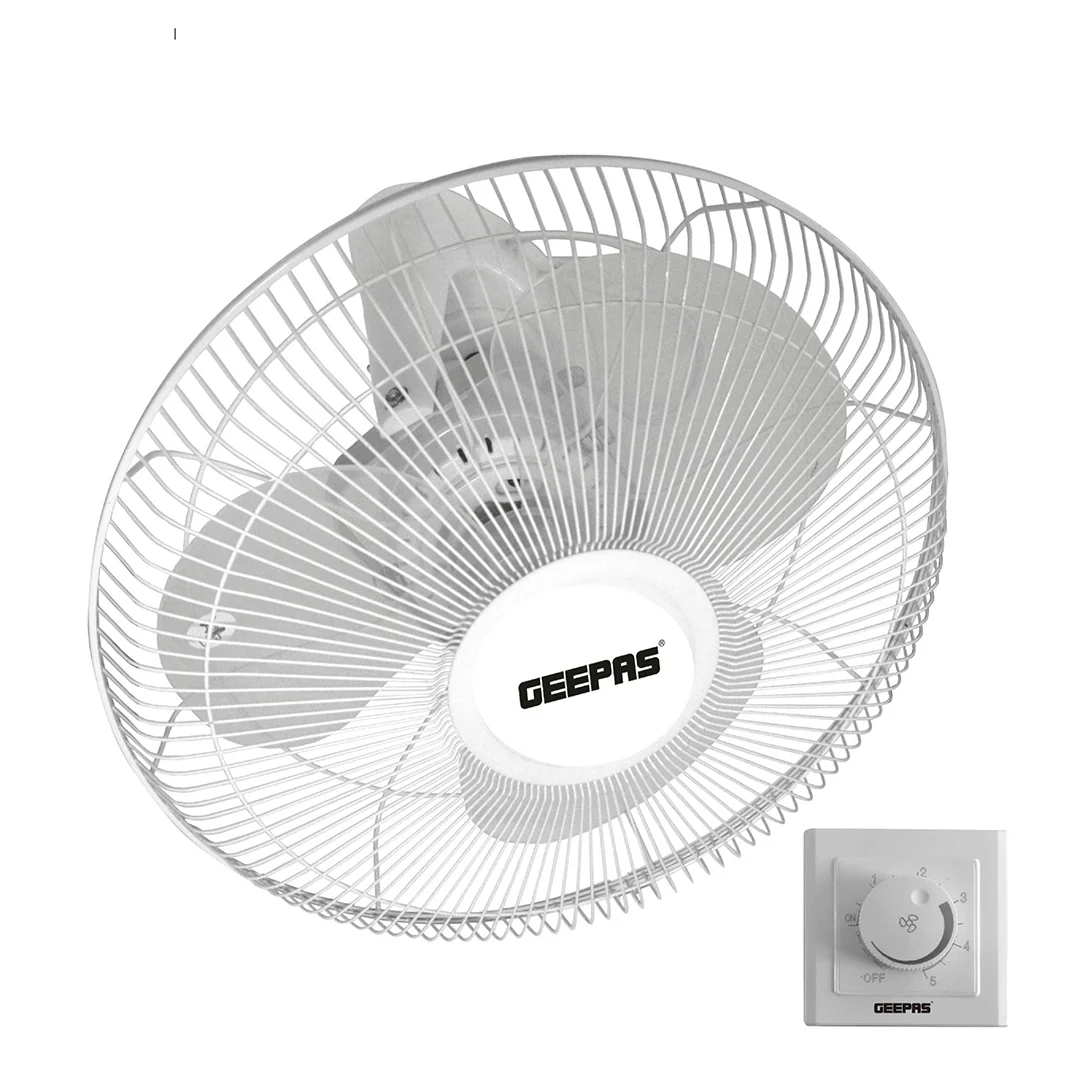 Geepas 16 Inch Orbit Fan GF9607 | Low Noise| 3 Durable ABS Blades| Metal Safety Net| Auto Rotation| Speed Controller| Adjustable Angle| AC 220-240V 60W| 2 Years Warranty - Image 3