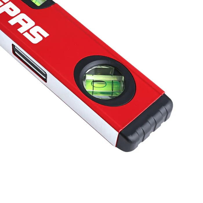 Geepas 16’’ Spirit Level - Small, Unbreakable Heavy-Duty Magnetic Torpedo Level with 3 Level Bubbles - Shock Resistant - Pocket Size, Hanging Hole - Scaffold Level for Builders & Construction Site - Image 3