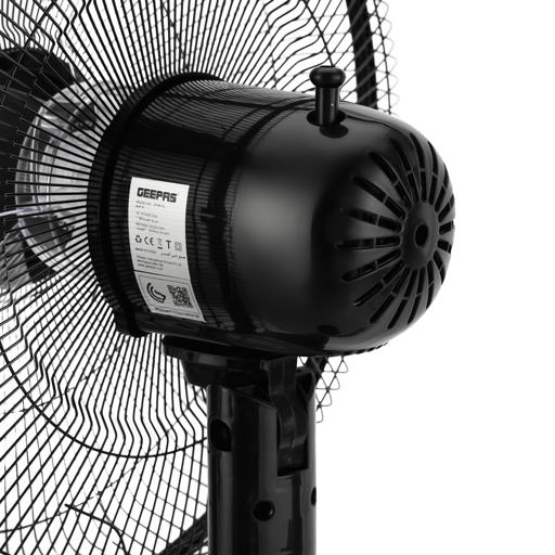 Geepas GF9615  16-Inch Stand Fan | 50W powerful motor |  5 blades | 3-speed control | oscillation|   adjustable height |2-year warranty|  Ideal for Home, Office,  Etc - Image 6