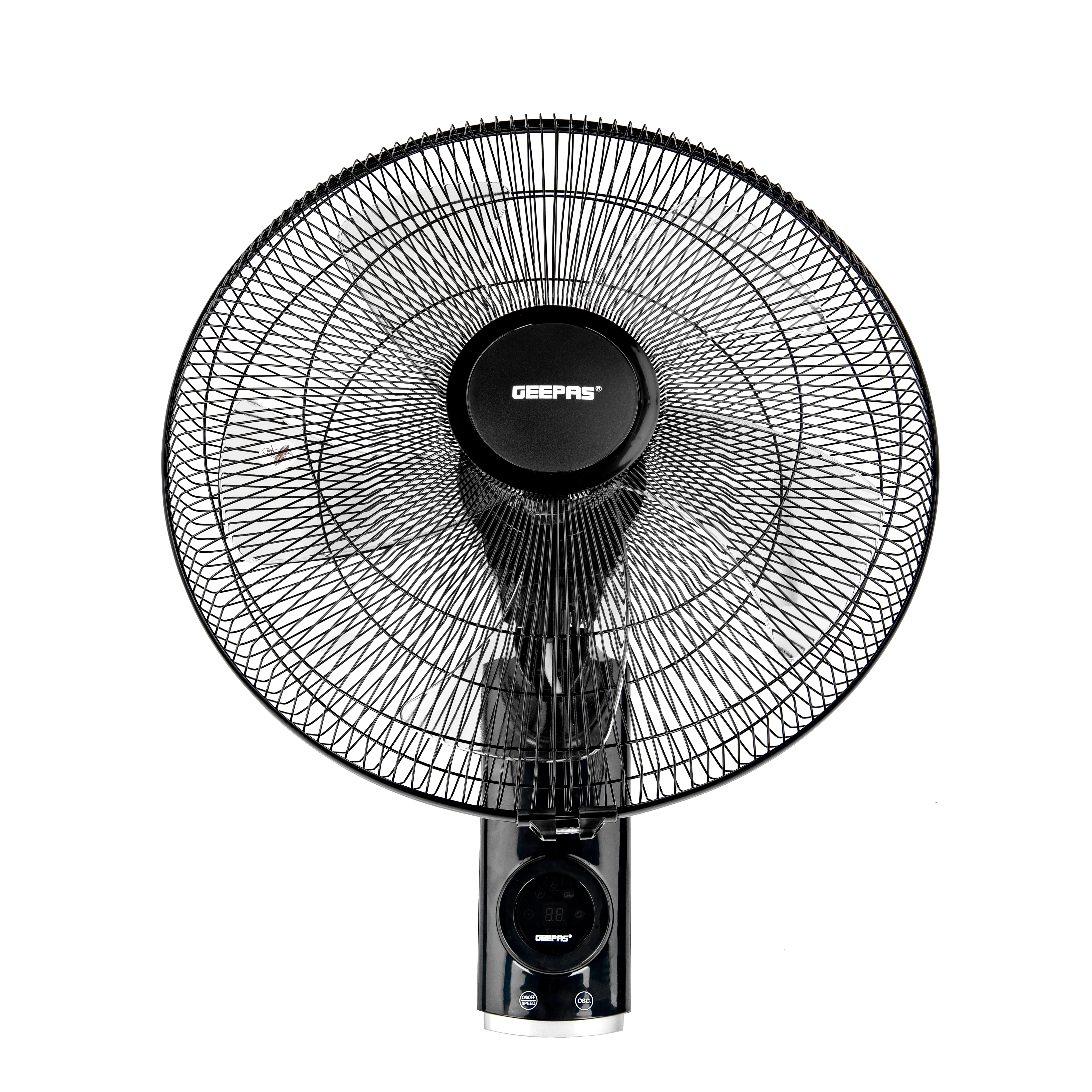 Geepas 18 Inch Wall Fan with Remote Control GF21125 | Powerful Copper Motor| 3 Speed Settings| 5 AS Blades| Oscillation| 7.5h Timer| Self-Protection| 2 Years Warranty - Image 3
