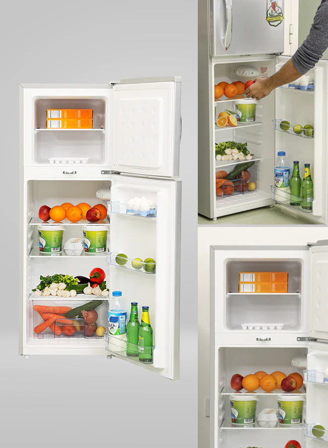Geepas Double Door Refrigerator - Durable Double Door Refrigerator, Gross 180L & Net 132L capacity, Fast Cooling & Preserves Freshness, Low Noise, Energy Efficient, In-Built Deodorizer - Image 7