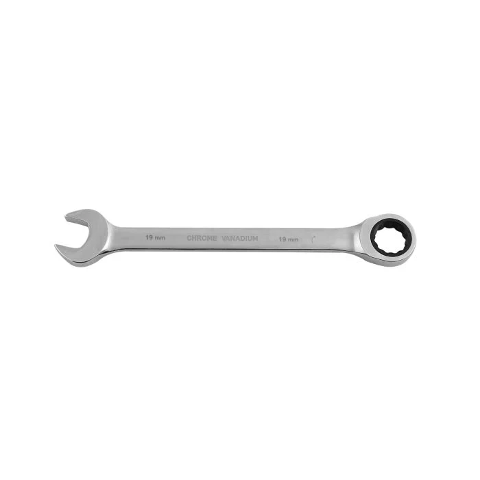 Geepas 19mm Gear Wrench with Plastic Hanger - Part Ring/Open-Ended Spanner with Ratchet Function | CRV, Mirror Finish | Ideal for Mechanic, Plumbers, Carpenter, DIYers and More - Image 4