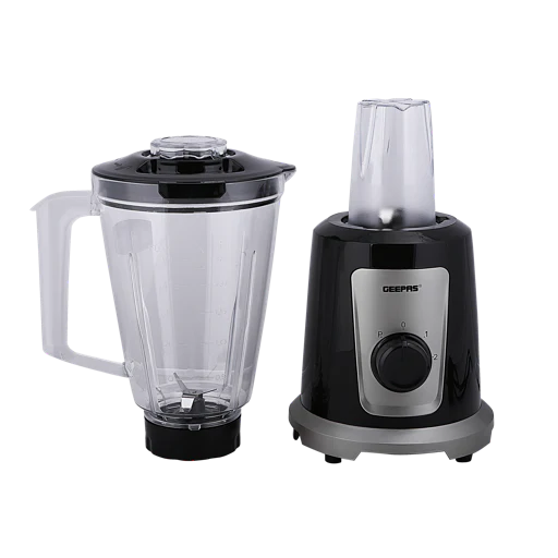 Geepas 500W 2 in 1 Multifunctional Blender GSB44030 | Stainless Steel Blades, 2 Speed Control with Pulse | 1.5L Jar Ice Crusher, Chopper, Coffee Grinder & Smoothie Maker - Image 4
