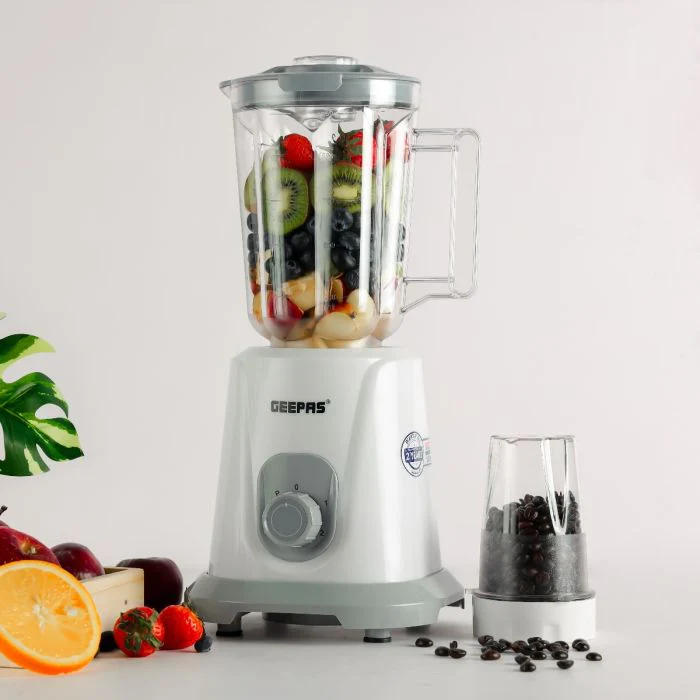 Geepas 2-in-1 Blender & Mixer Grinder- GSB44083 | 1.5L PC Jar & Coffee Grinder | 2 Speed Settings with Pulse | Safety Interlock | Stainless Steel Blades, Durable Design - Image 3