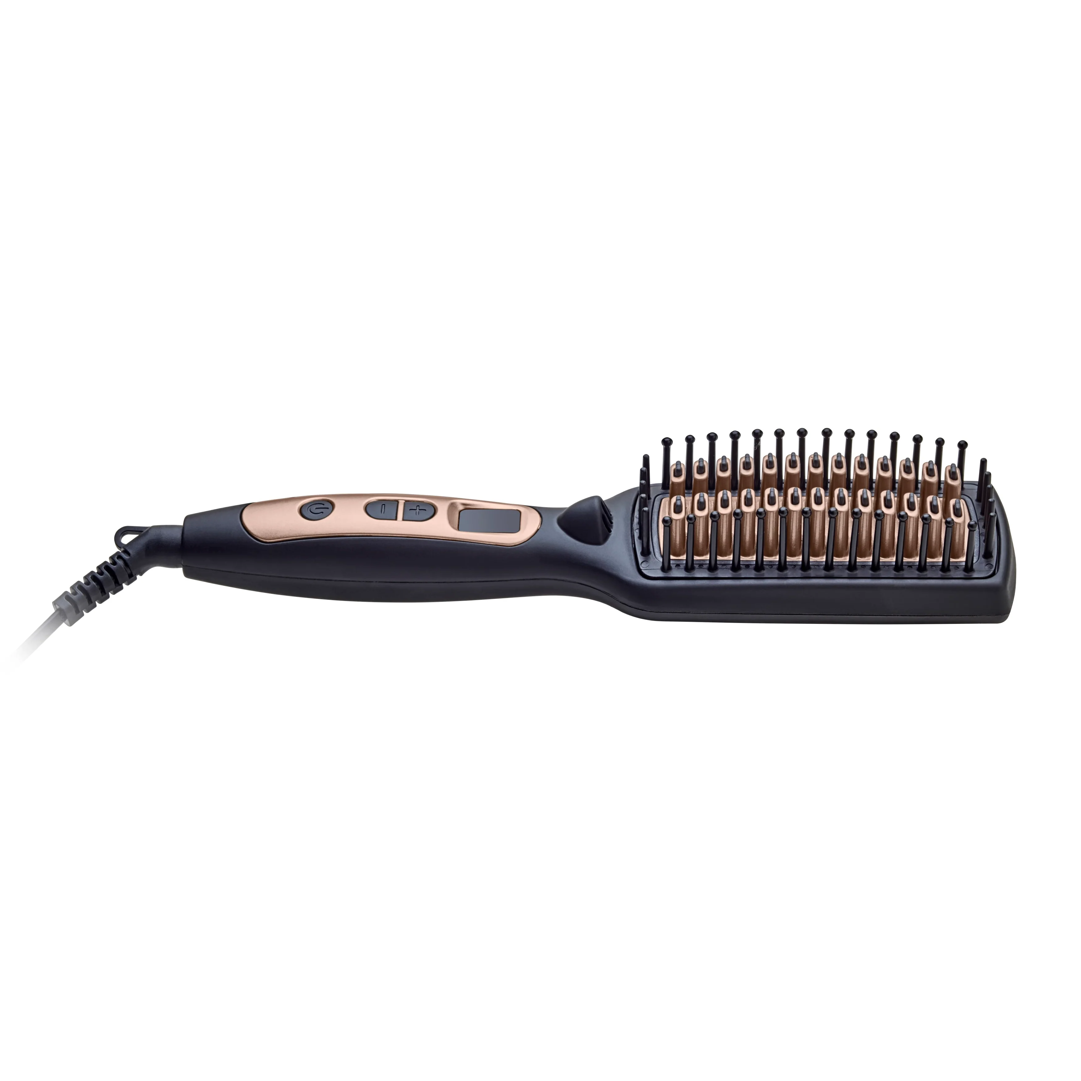 Geepas 2 In 1 Hair Brush 45W - Straightener Brush with Ceramic Anti Scald Hair Brush, Travel Voltage Brush, Auto Shut Off with LED Display and Heating Function | 2 Years Warranty - Image 3