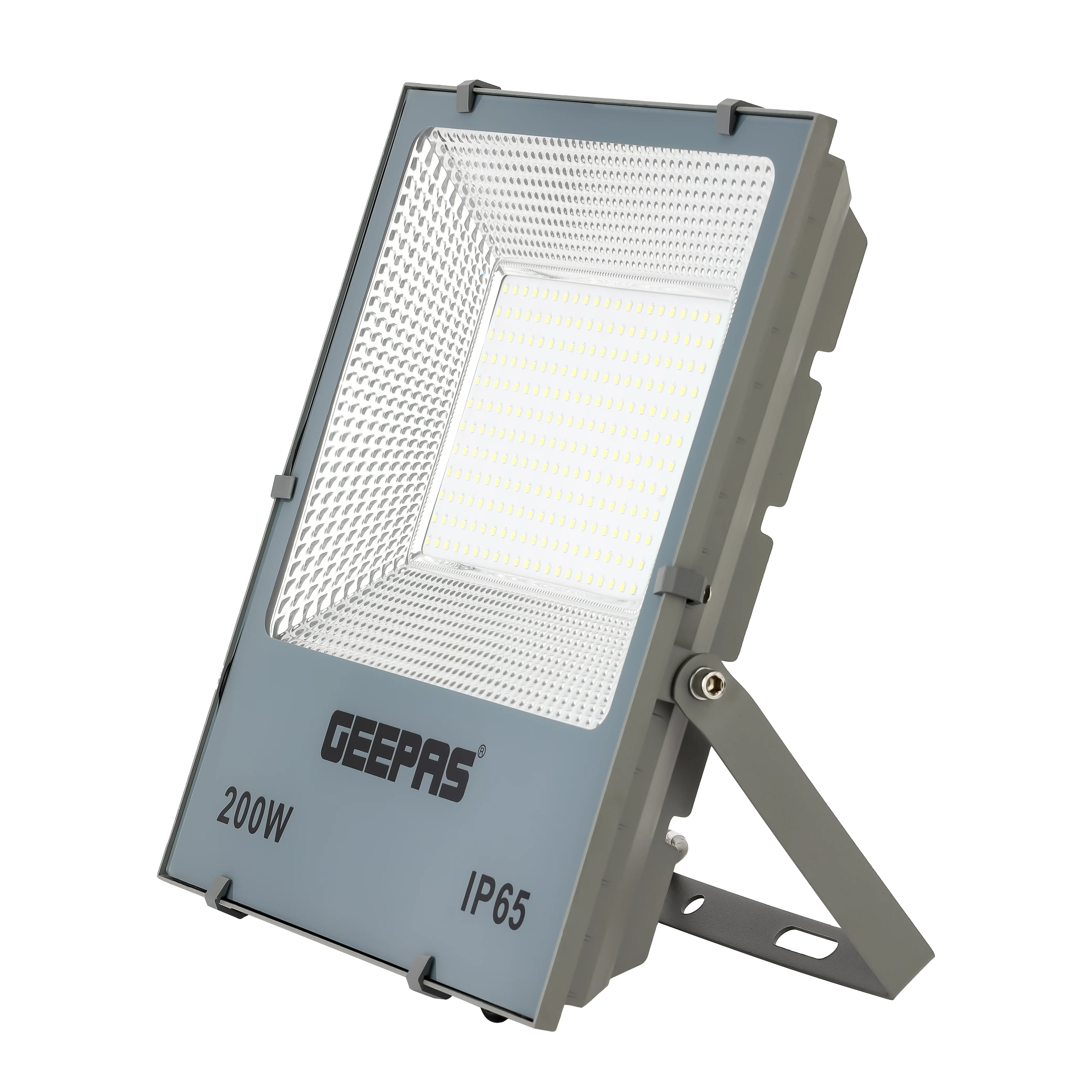 Geepas 200 W LED Flood Light- GESL55118| 16000 Lumens and 6500 K Color Temperature| 80% Energy Efficient LED Light, 270-Degree Rotating Bracket, 2 Year Warranty, Black - Image 3