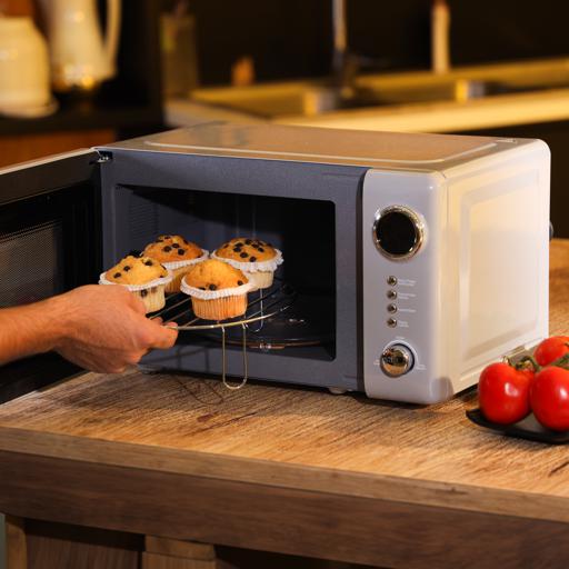 Geepas 20L Digital Microwave Oven GMO2026GW | 700W Power | 12 Presets | Grill & Defrost Function | Child Lock | Compact & Stylish Kitchen Appliance | 2 Years Warranty - Image 4