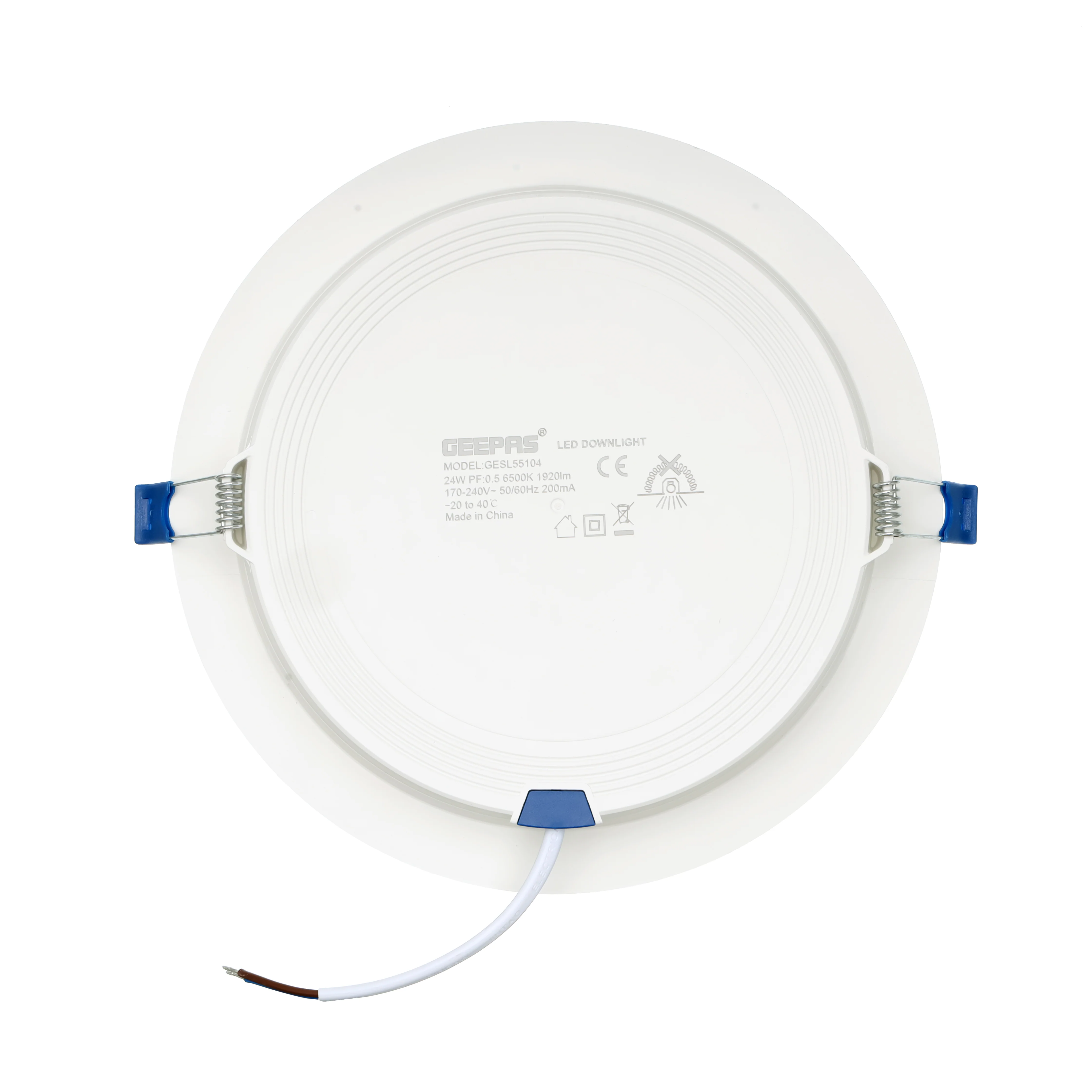 Geepas GESL55104 24W LED Downlight | Energy Saving Ceiling Light with 1920 Lumens, 6500K Cool White | Long Life 15,000 Hours, Eco-Friendly Design | 2 Years Warranty - Image 6