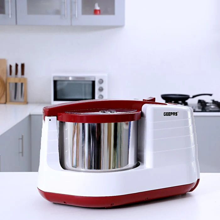 Geepas 2L Wet Grinder GWG7304 | 200W | Stainless Steel Drum | High Quality Grinding Stones | Interlocking Mechanism | Atta Kneader & Coconut Scraper |2 Years Warranty - Image 3