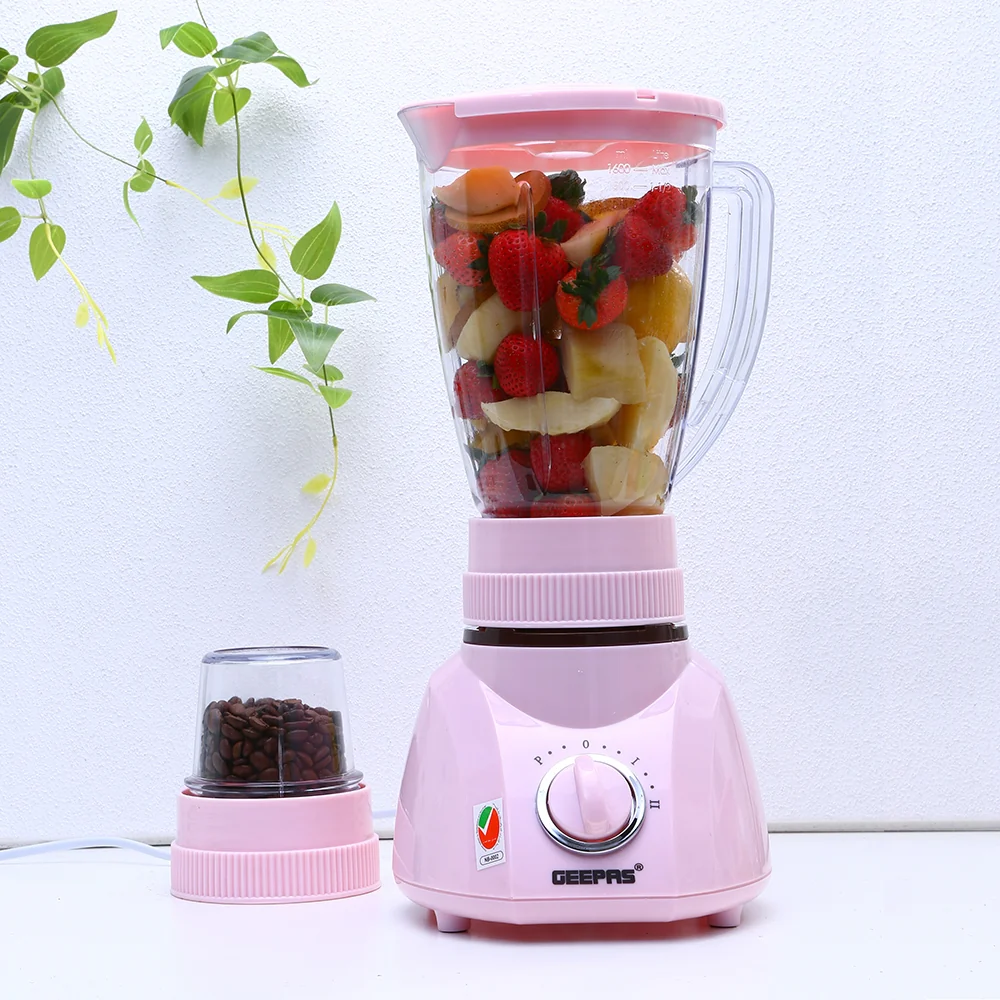 Geepas 3-in-1 Blender, 1.6L Blender Jar Mixer Grinder, GSB1514 | 400W Grinder with Dry Mill & Mincer Attachments | 2 Speed with Pulse Function | Wet Jar, Dry Jar and Chutney Jar - Image 5