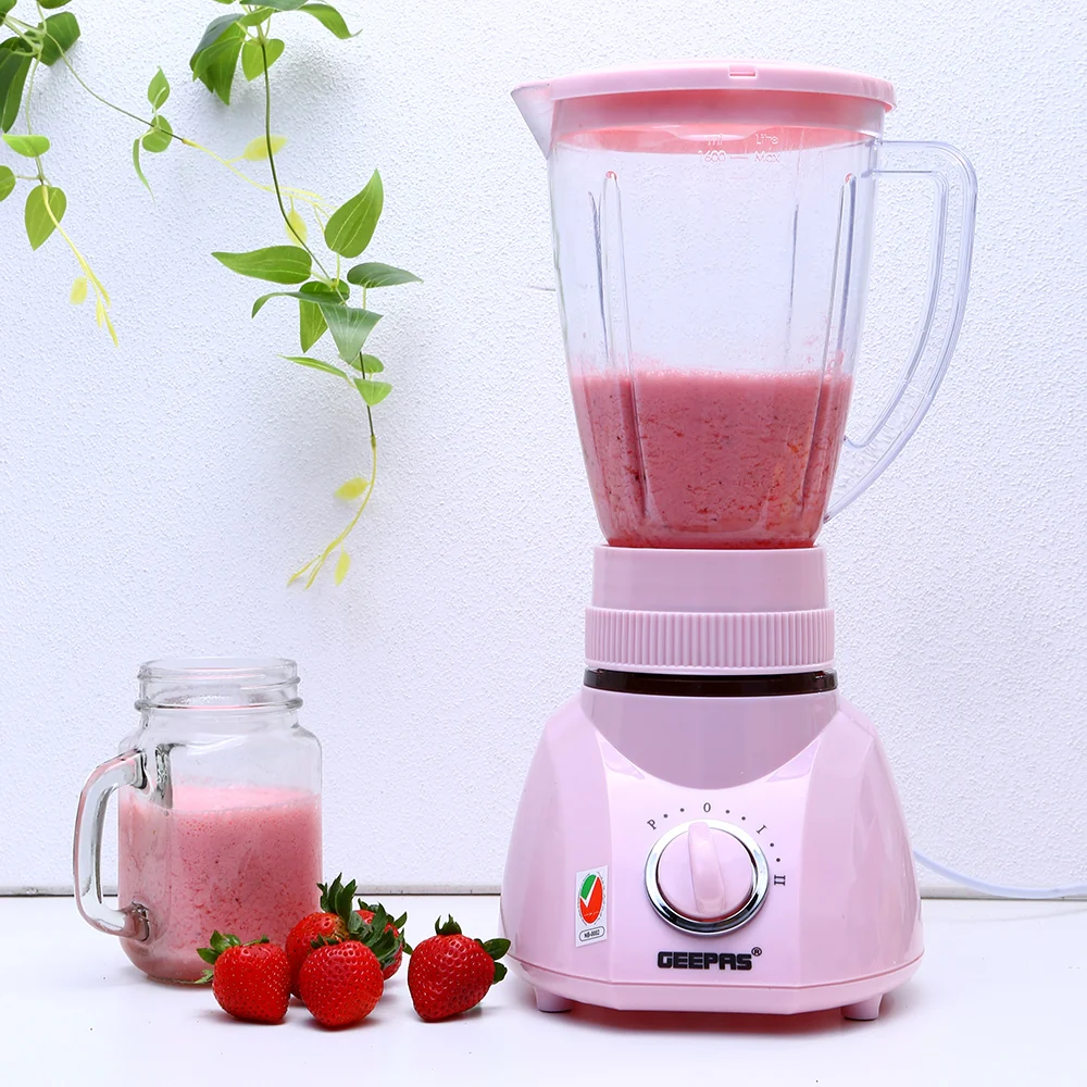 Geepas 3-in-1 Blender, 1.6L Blender Jar Mixer Grinder, GSB1514 | 400W Grinder with Dry Mill & Mincer Attachments | 2 Speed with Pulse Function | Wet Jar, Dry Jar and Chutney Jar - Image 6
