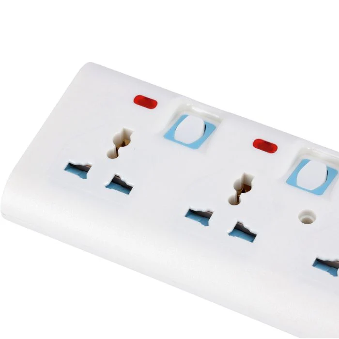 Geepas 3 Way Extension Socket 13A - Extension Lead Strip with Led Indicators | Child Safe, Extra Long Cord with Over Current Protected | Ideal for All Electronic Devices | 2 Years Warranty - Image 4