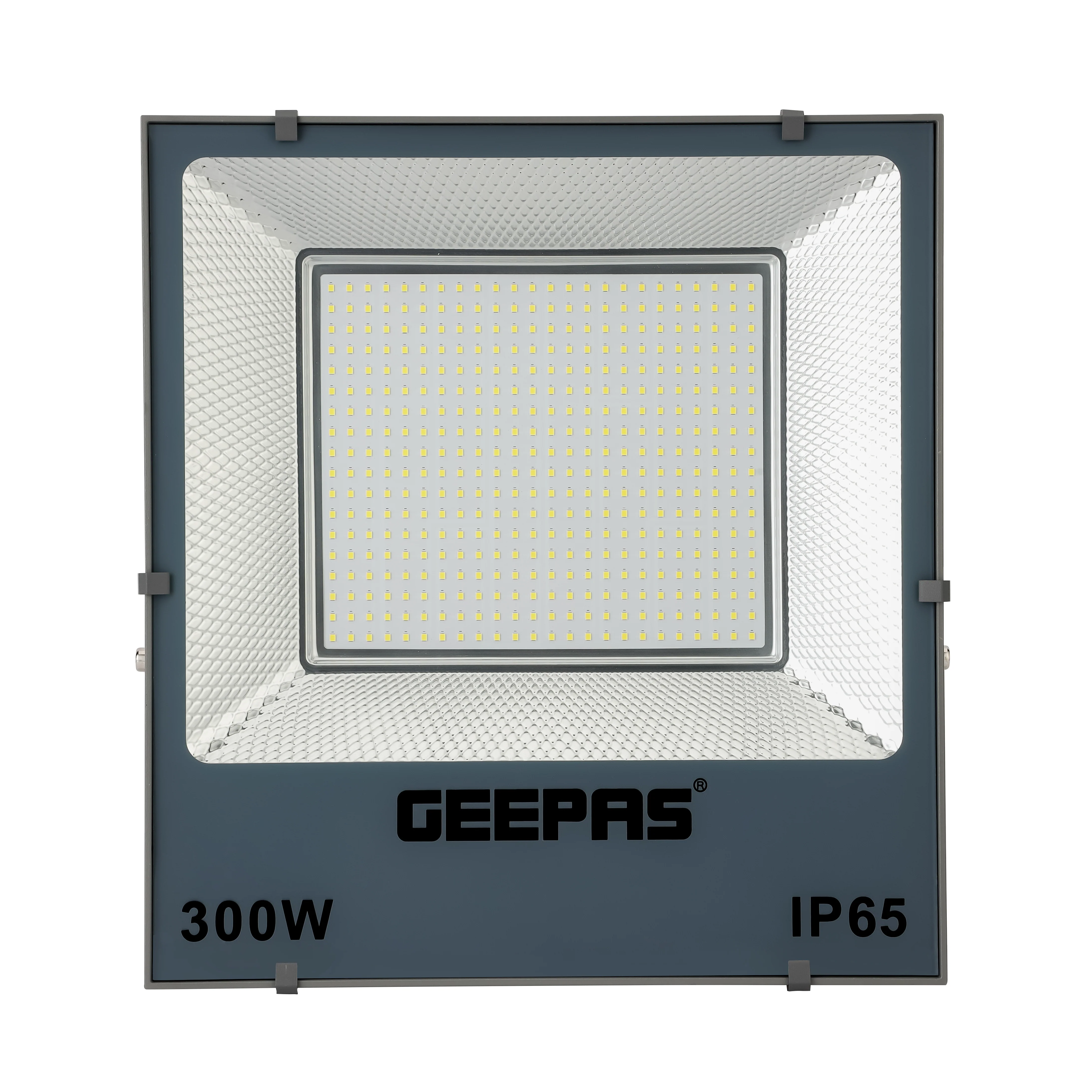 Geepas 300W LED Flood Light GESL55119, 24000 lumens, 6500K, 80% energy saving, 270° rotating bracket, ideal for outdoors, sports & parking, black, 2-year warranty - Image 2