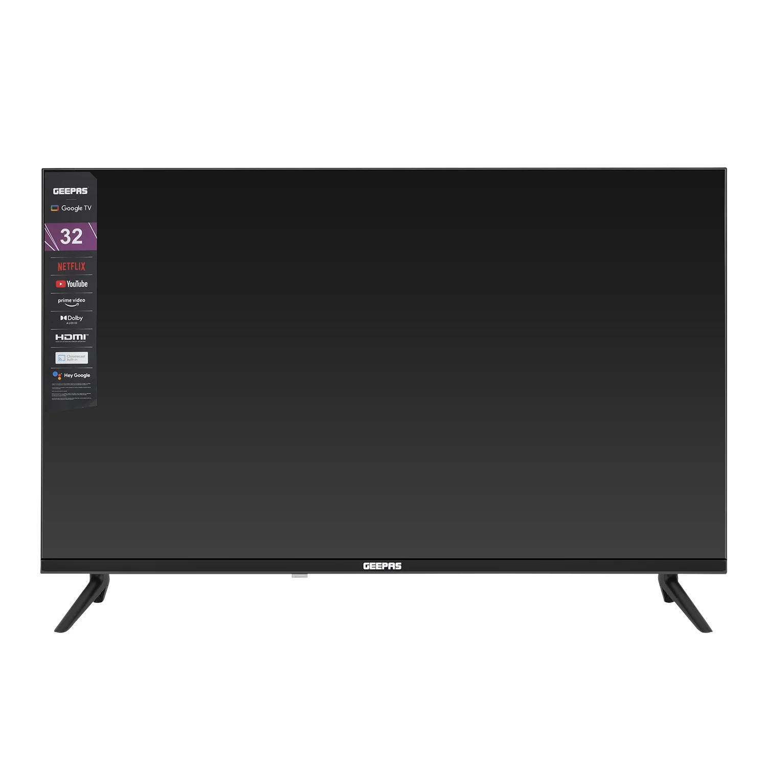 Geepas GLED3214SGXHD 32-Inch Full HD Smart LED TV | Google TV with Chromecast Built-In| 1920x1080 Resolution| Dolby Audio| 3 HDMI| 2 USB Ports| 2x8W Stereo Speakers - Image 7