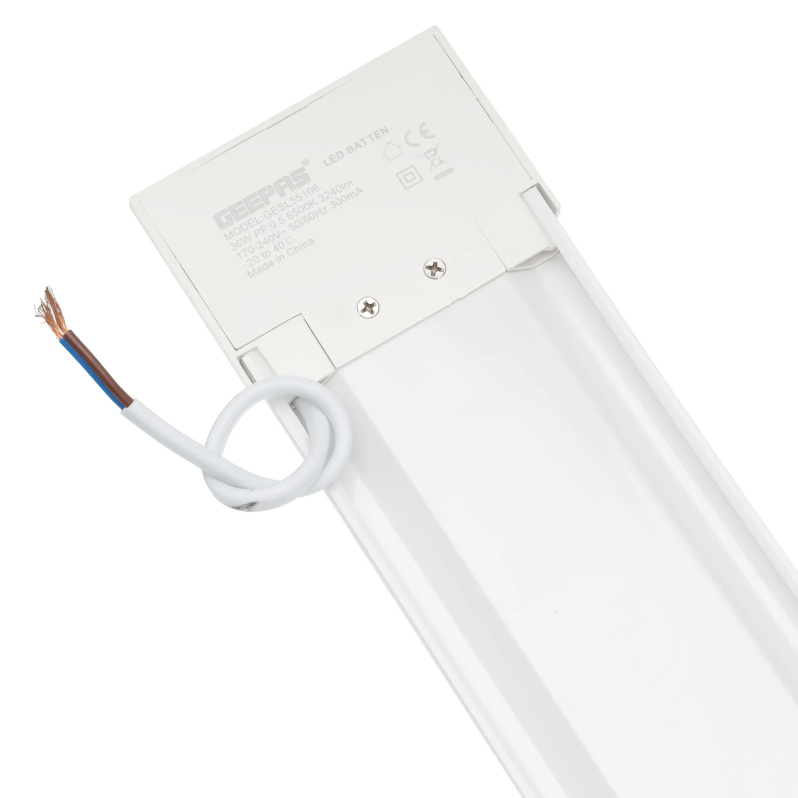 Geepas 36W LED Batten GESL55106 |3240 Lumens, 6500K Color |Slim, Energy-Efficient Design with 15000H Lifetime | Safe, Reliable & Perfect for Home & Office, 2Year Warranty - Image 4