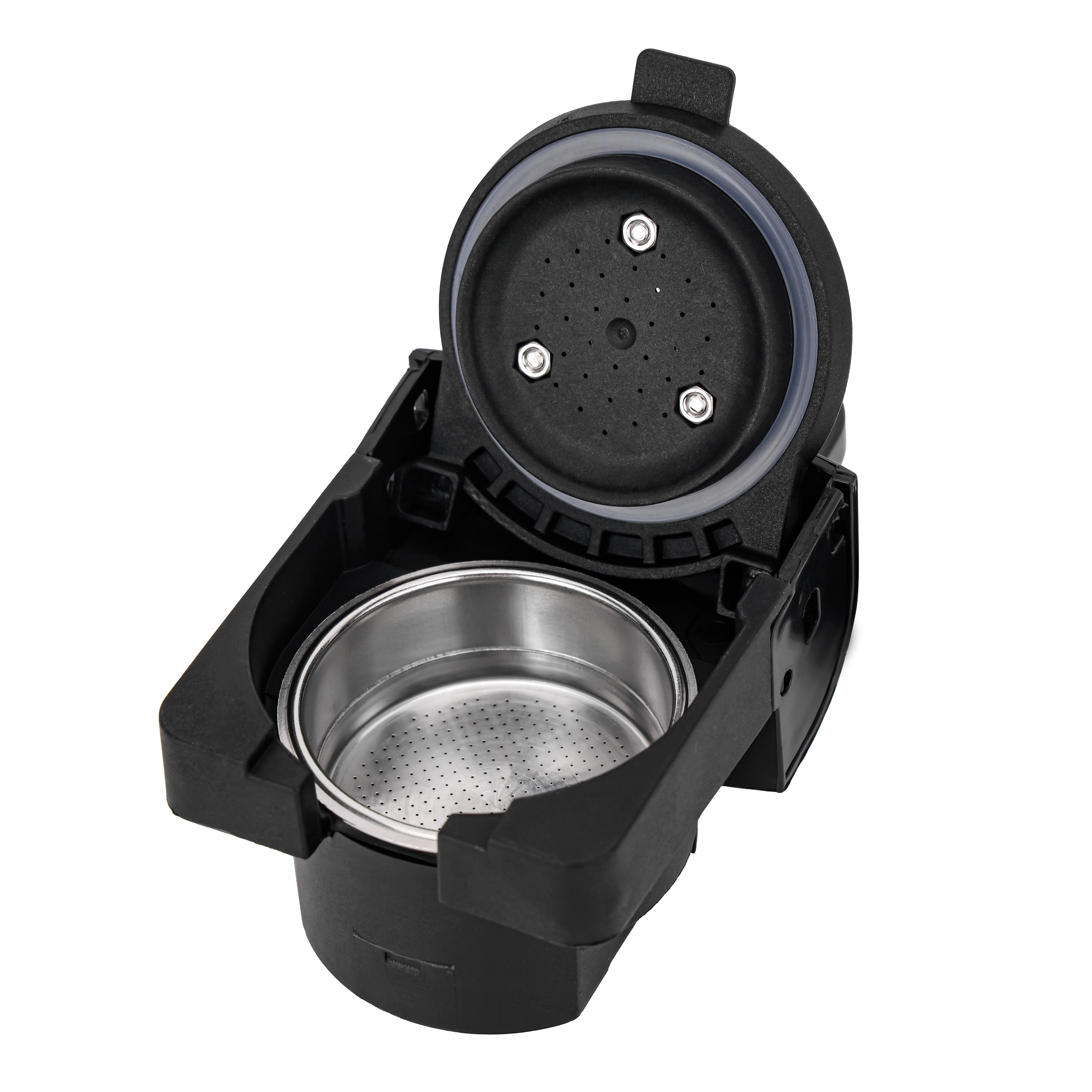 Geepas 4-in-1 Capsule Coffee Machine GCM41526-BK / Compatible with Nespresso, Dolce Gusto Etc , Fast Heating System / One-Touch Button, 0.6L Water Tank ,2 Years Warranty - Image 5