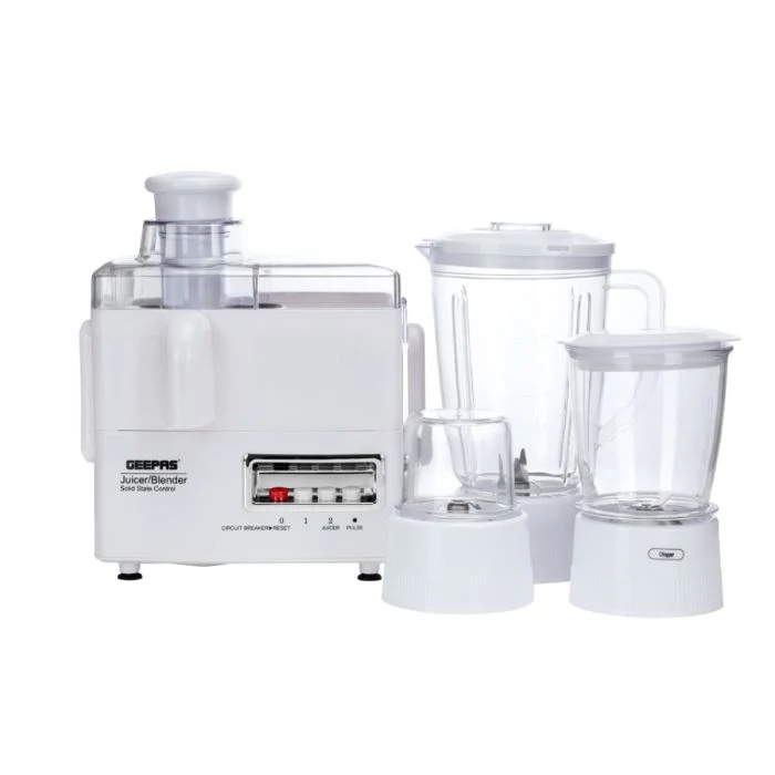 Geepas 4-in-1 Food Processor & Juicer GSB2031 | Multi-Functional Smoothie Maker, Juicer, Compact Electric Blender, Chopper & Grinder | 1.6L Jar | 2 Years Warranty - Image 8