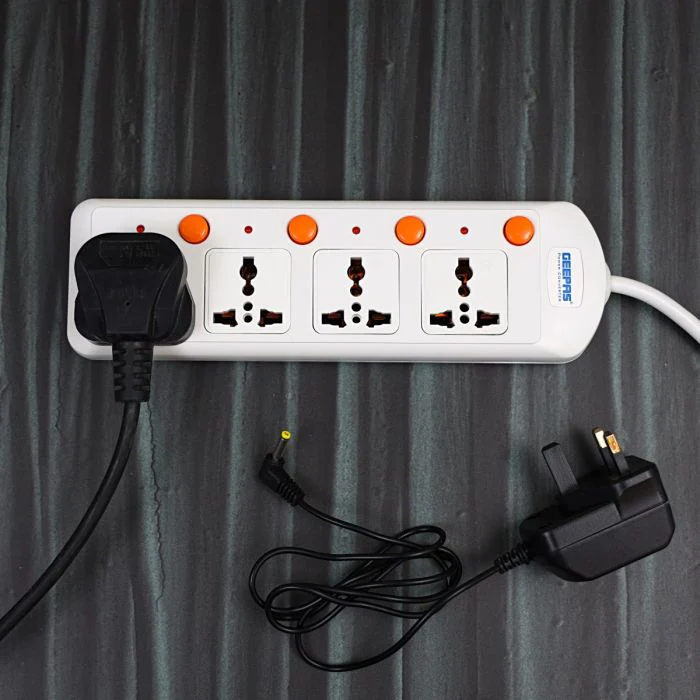 Geepas 4 Way Extension Board VDE Plug with Individually On/Off Switch GES4003-VDE- Power Extension Socket -Multi Plug Power Cable - Image 4