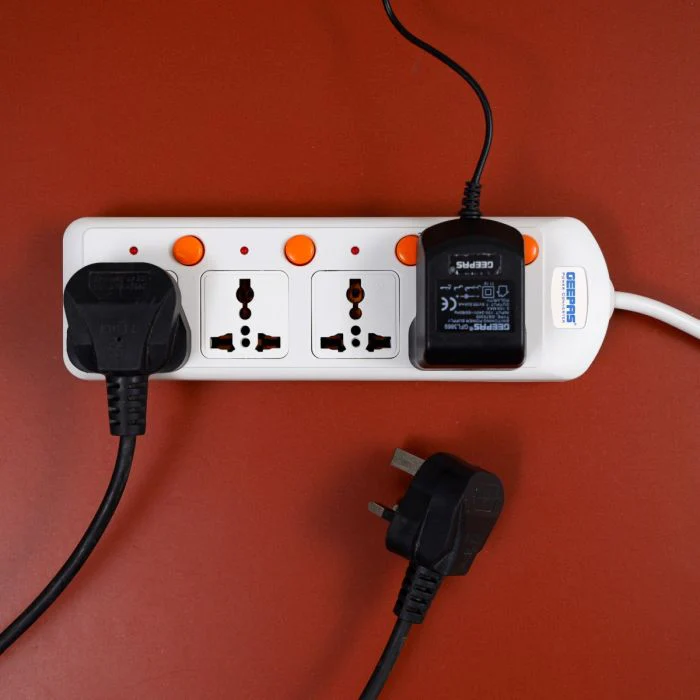 Geepas 4 Way Extension Board VDE Plug with Individually On/Off Switch GES4003-VDE- Power Extension Socket -Multi Plug Power Cable - Image 5
