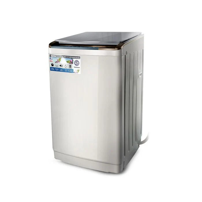 Geepas 420W Fully Automatic Top Loader Washing Machine 8kg - Auto-Imbalance, Gentle Fabric Care, Fuzzy Logic, Anti Vibration & Noise, Child Lock, Led Display, Stainless Steel Drum - Image 3