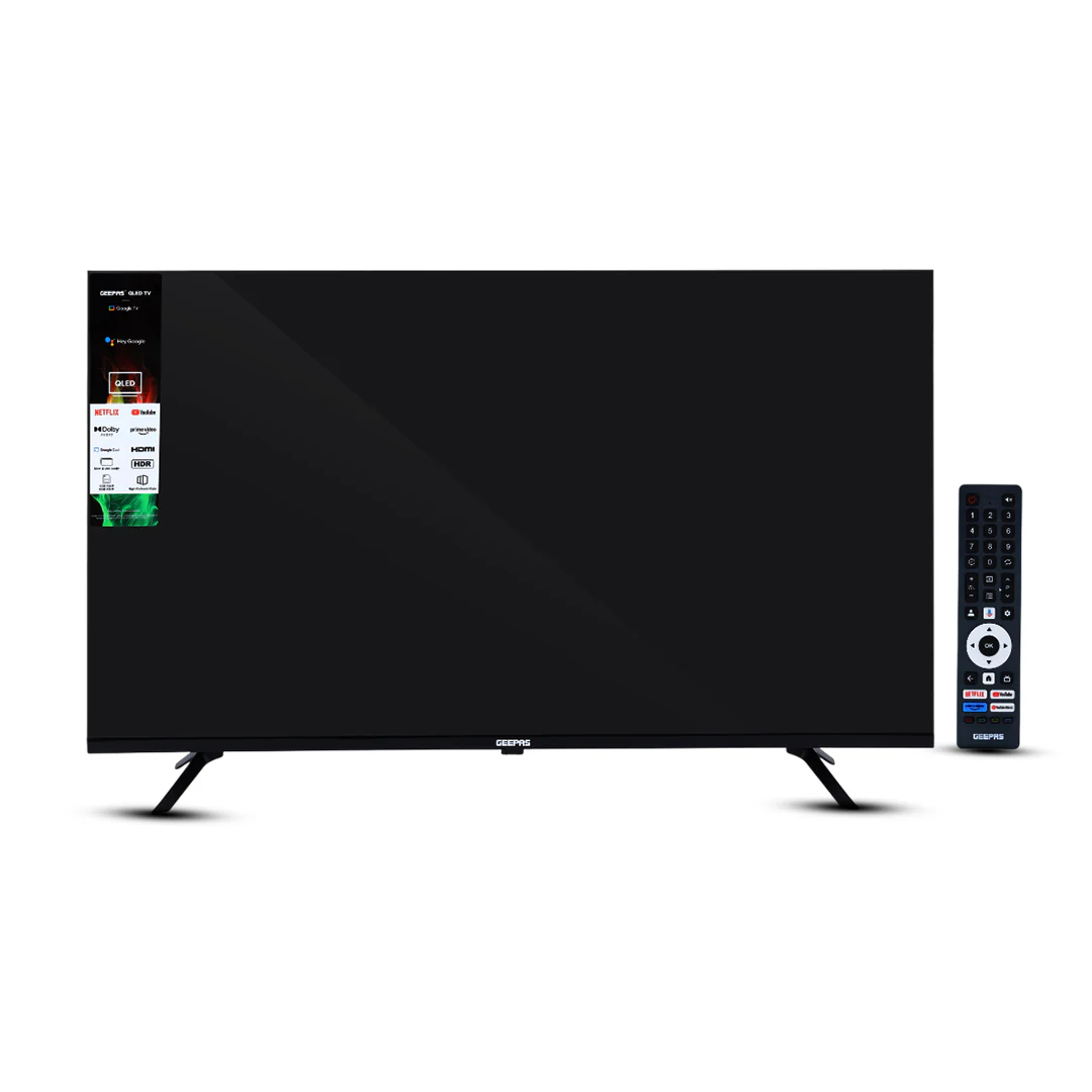 Geepas 43 Inch FHD QLED Google TV GLED4325GTQLD | Dolby Audio | Google TV OS | Built-in Wi-Fi & Bluetooth | HDMI & USB Connectivity | Voice Control | 1 Year warranty - Image 5