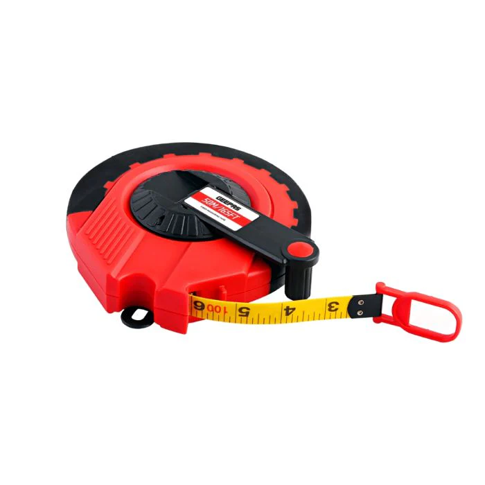 Geepas 50M Long Measuring Tape Made of Strong and Long-lasting Fibreglass Material, Tough Outer Case and Metal Ring at End - Image 4