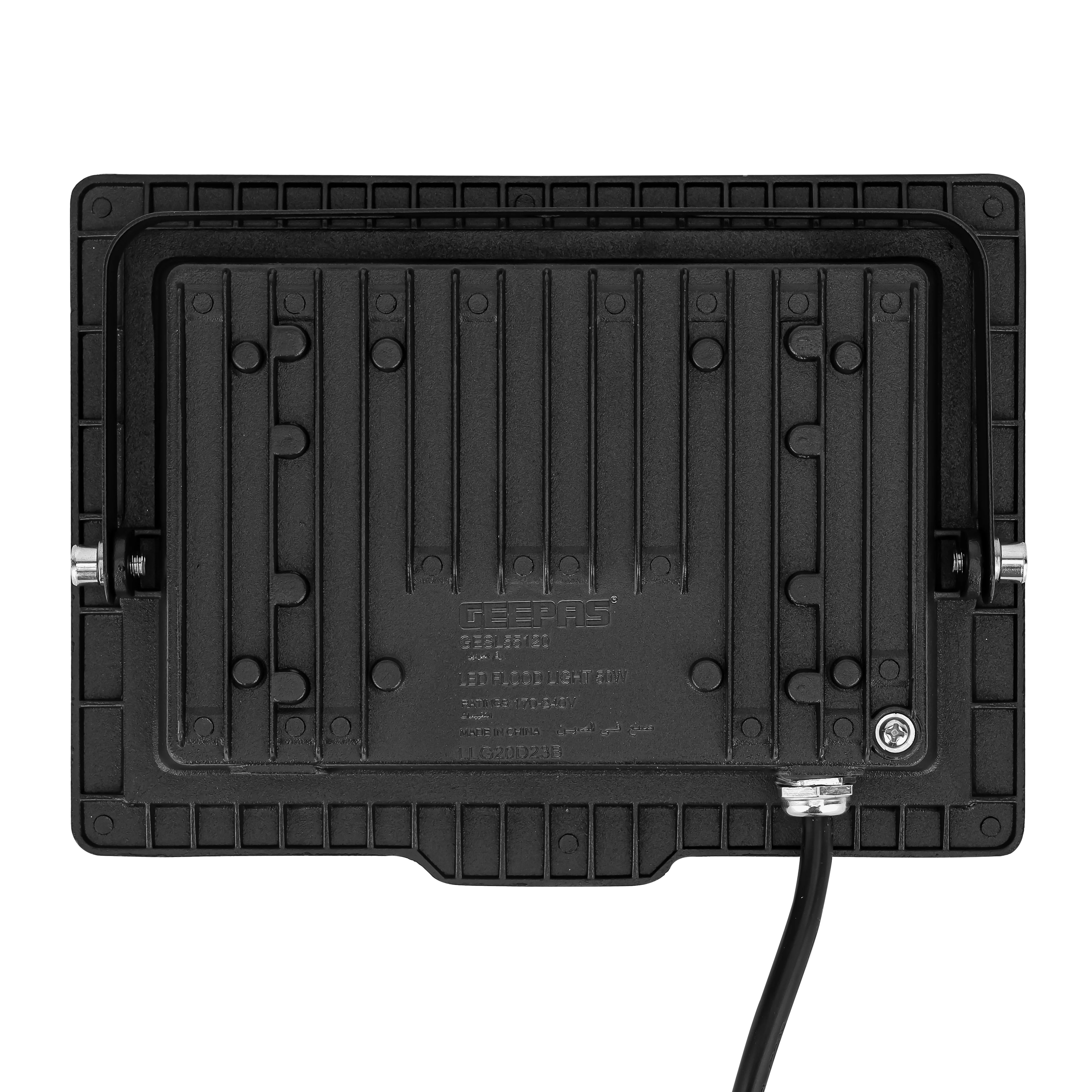 Geepas 50 W LED Flood Light- GESL55120| 4500 Lumens and 6500 K Color Temperature| 80% Energy Efficient LED Light, Perfect for Outdoor Spaces | 2 Year Warranty, Black - Image 4