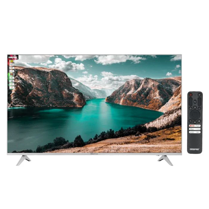 Geepas 55" Ultra HD LED TV- GLED5507SWUHD/ Gaming Supported, User Friendly with Voice Assistant/ with Remote Control, HDMI and USB Ports/ Bluetooth, App Store, Apple AirPlay/ Slim Design - Image 4