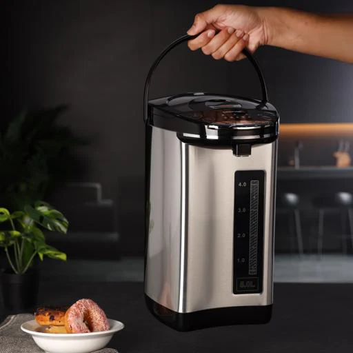 Geepas 5L Electric Thermo Pot GEV5132 | 6-Stage Adjustable Temperature Control | Keep Warm Function | Purified Water Mode | Stainless Steel Body | 2 Years Warranty - Image 4